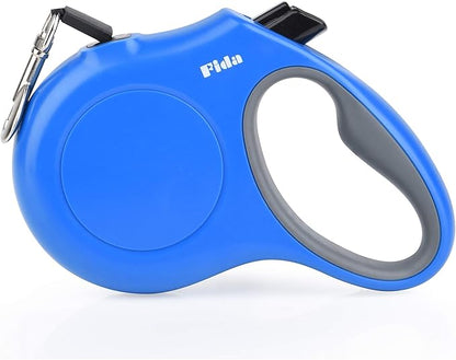Fida Retractable Dog Leash, 16 ft Dog Walking Leash for Small Dogs up to 26lbs, Soft Grip, Tangle Free, Blue Fida