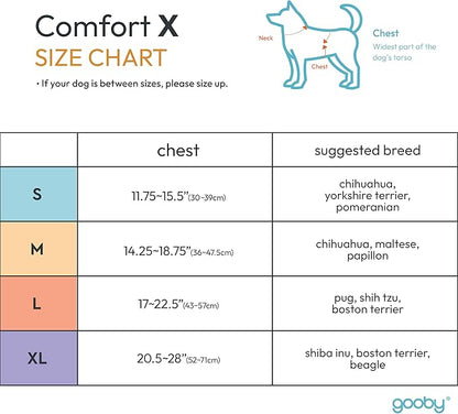 Gooby Comfort X Head in Harness - Turquoise, Small - No Pull Small Dog Harness, Patented Choke-Free X Frame - On The Go Dog Harness for Medium Dogs No Pull or Small Dogs for Indoor and Outdoor Use Gooby