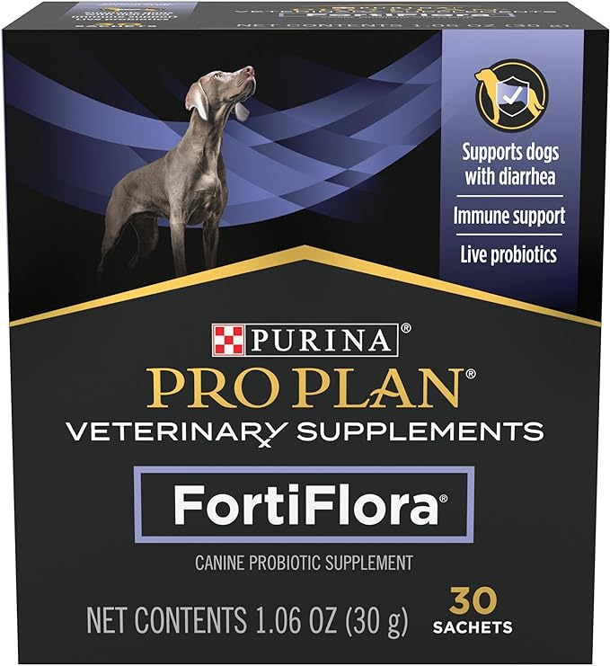 Purina Pro Plan Veterinary Supplements FortiFlora Dog Probiotic Supplement, Canine Nutritional Supplement - 30 Ct. Box ProPlanVeterinaryDiets