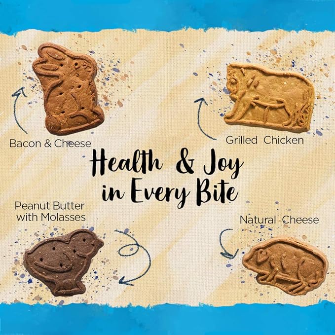 Blue Dog Bakery Natural Dog Treats, More Crunch Large, Assorted Flavors, 18oz Box, 1 Box (Pack of 2) - PAWPICO