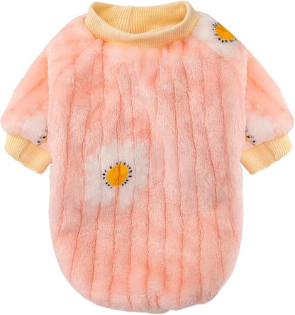 FabriCastle Dog Sweater, Pack of 2 or 3, Dog Clothes, Dog Coat, Dog Jacket for Small or Medium Dogs Boy or Girl, Ultra Soft and Warm Cat Pet Sweaters (Pink,Violet,Yellow, Medium) - PAWPICO