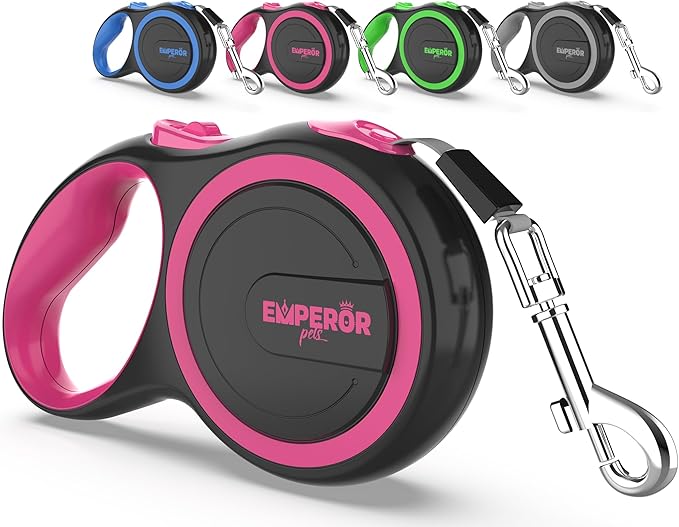 Emperor Pets 16 Feet Retractable Dog Leash Large Dogs - Up to 110lb, Large Dog Leash Heavy Duty Dog Leash Retractable 26 ft, Dog Leashes for Large Breed Dogs, Dog Leashes for Medium Dogs -PK16 EmperorPets