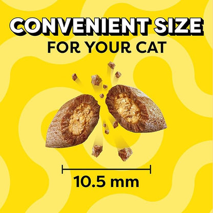 Temptations Classic Crunchy and Soft Cat Treats Savory Salmon Flavor, 30 oz. Tub Temptations