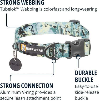 Ruffwear, Front Range Dog Collar, Durable and Comfortable Collar for Everyday Use, Sweeping Sage, 20"-26" RuffwearInc