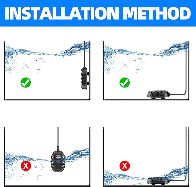 FREESEA Aquarium Fish Tank Heater: 75W Small Submersible Turtle Heater with Adjustable Temperature External Controller for Betta | Saltwater | Freshwater | 5-15 Gallon FREESEA