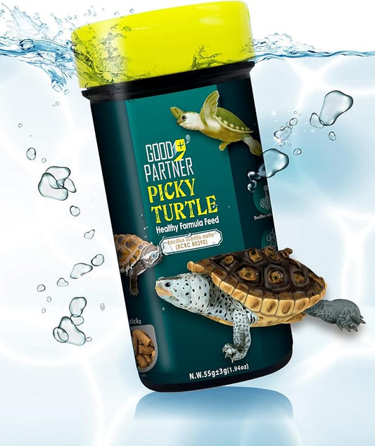 Purify Series for Aquatic Turtle Food, Suitable for Turtles and Red Eared Slider, Floating Sticks, Good for Shell Health and Growth, 1.94 oz (Pack of 1) GOODPARTNERFishFoodPurifySeries