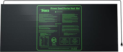iPower 48" x 20" Waterproof Durable Seedling Heat Mat Warm Hydroponic Plant for Indoor Gardening Germination Starting iPower
