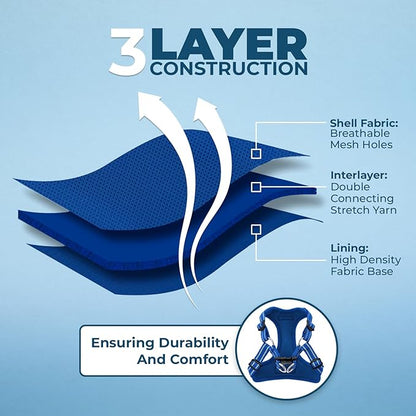 Best Pet Supplies Voyager Adjustable Dog Vest Harness Breathable No Pull Harness for Small, Medium, Large Dogs, Harness for Walking, Jogging, Easy Step-in, Reflective Stripes - (Royal Blue), XS BestPetSuppliesLLC