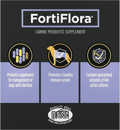 Purina Pro Plan Veterinary Supplements FortiFlora Dog Probiotic Supplement, Canine Nutritional Supplement - 30 Ct. Box ProPlanVeterinaryDiets