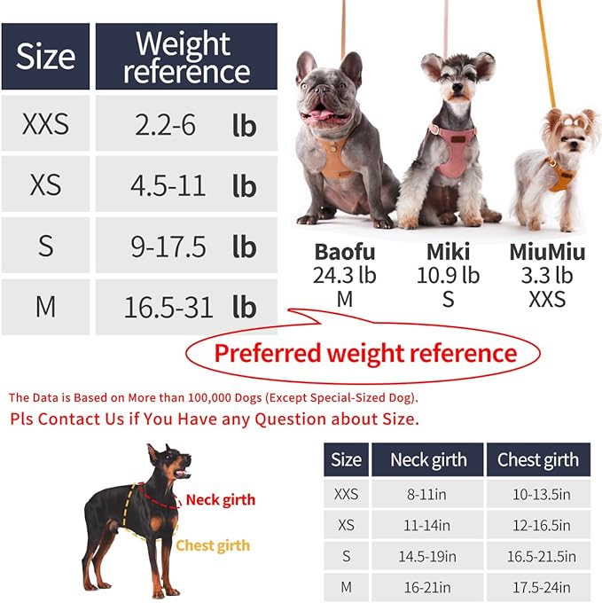 Puppytie No Pull xs Dog Harness with Multifunction Dog Leash,Soft Adjustable No Choke Escape Proof Pet Harness Vest,Navy,XS Puppytie