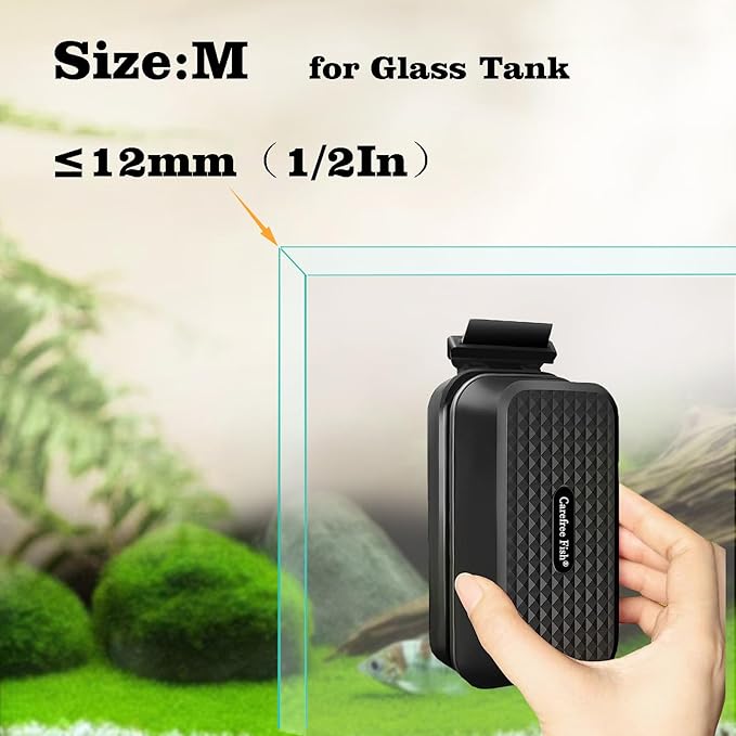 Carefree Fish Aquarium Super Strong Magnetic Cleaner for Glass Fish Tank Magnet Brush with Algae Scrapers Floating Bewatermyfriend