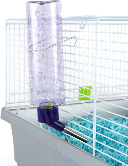 Lixit Standard Cage Water Bottles for Rabbits, Ferrets, Guinea Pigs, Hamsters, Rats, Mice and Other Small Animal's (8 Ounce, Clear Pack of 2) Lixit