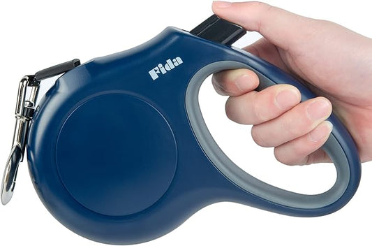Fida Retractable Dog Leash, 16 ft Dog Walking Leash for Large Dogs up to 110lbs, Tangle Free,Navy Blue Fida