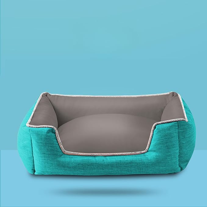 Dog Bed with Sides for Small/Medium Dogs, Soft & Fluffy, All Seasons, Fully Removable & Washable Dog Bed, Luxury, Stylish, Cozy, Comfy, Warm (Yellow, Medium) - PAWPICO