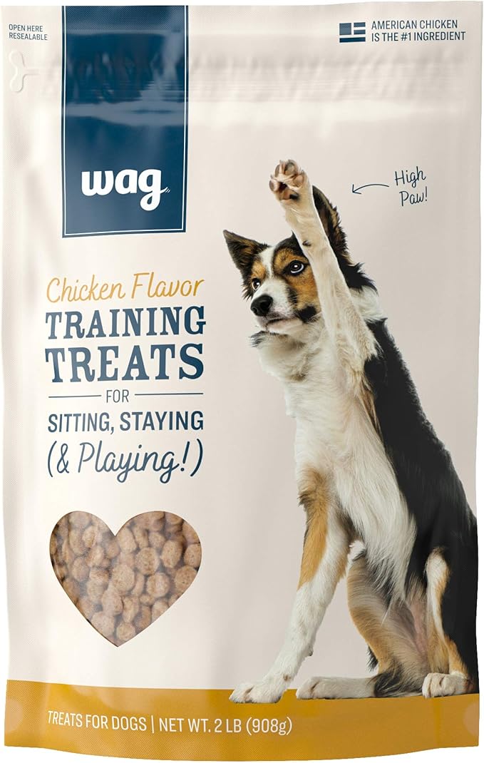 Amazon Brand – Wag Chicken Flavor Training Treats for Dogs, 2 lb. Bag (32 oz) - PAWPICO