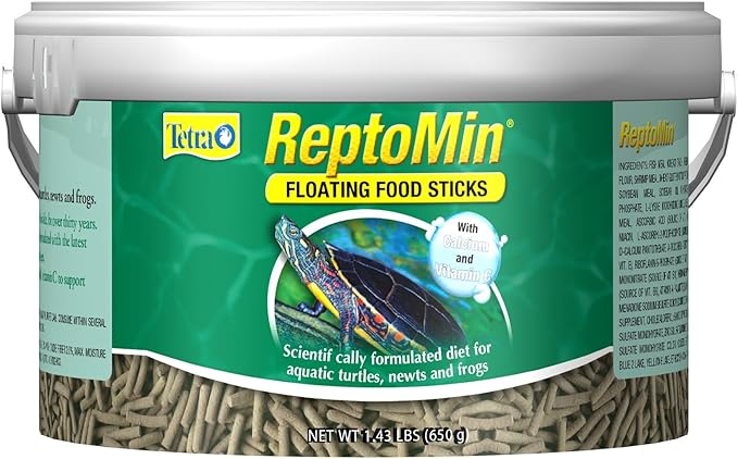 Tetra ReptoMin Floating Food Sticks, Food for Aquatic Turtles, Newts and Frogs, 1.43 lbs Tetra