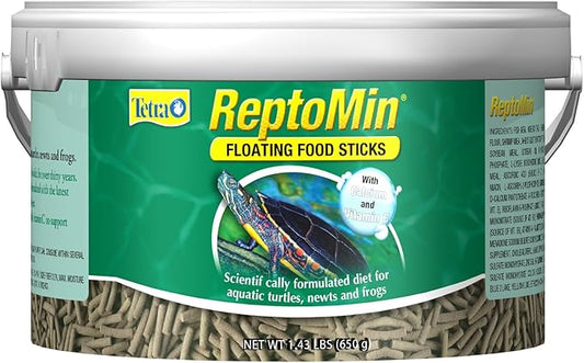 Tetra ReptoMin Floating Food Sticks, Food for Aquatic Turtles, Newts and Frogs, 1.43 lbs Tetra
