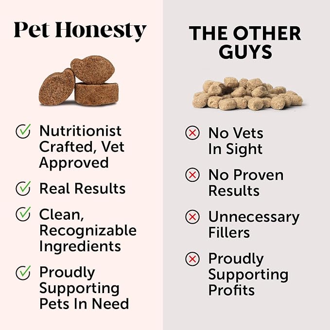 Pet Honesty Multivitamin Puppy Treats - Essential Dog Supplements & Vitamins for Learning and Cognitive Development- Probiotics, Omega Fish Oil for Health & Heart, Immune Health - Dog Health Supplies PetHonesty