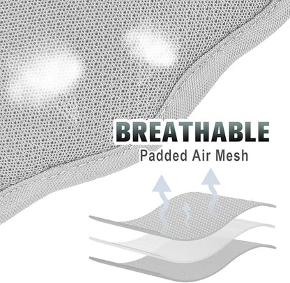 BARKBAY No Pull Dog Harness Large Reflective Dog Harness with Front Clip and Easy Control Handle for Walking Training Running with ID tag Pocket(Grey,XL) BARKBAY