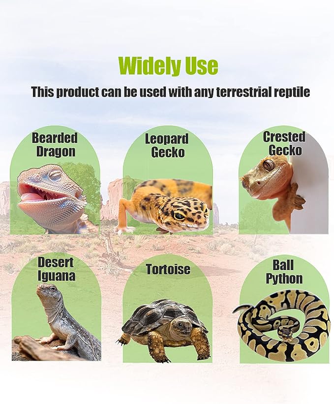 Bearded Dragon Tank Accessories, Reptile Substrate Floor, Leopard Gecko Tank Liner Mat for 40 Gallon, 20 Gallon, 50 Gallon,75 Gallon Lizard Tank, Yellow Helidrago