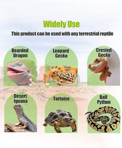 Bearded Dragon Tank Accessories, Reptile Substrate Floor, Leopard Gecko Tank Liner Mat for 40 Gallon, 20 Gallon, 50 Gallon,75 Gallon Lizard Tank, Yellow Helidrago