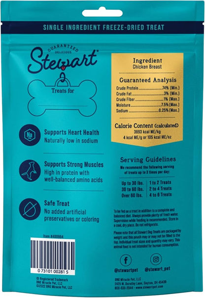 Stewart Single Ingredient Freeze Dried Raw Dog Treats, Pup's Preferred Variety Pack (Beef Liver 4 Ounce + Chicken Breast 3 Ounce + Salmon 2.75 Ounce), High Protein, Training Treats or Meal Topper - PAWPICO