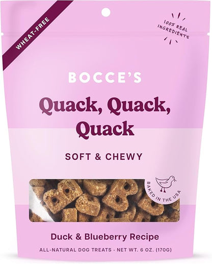 Bocce's Bakery - The Everyday Menu: Wheat Free, Soft & Chewy Dog Treats, 6 oz - PAWPICO