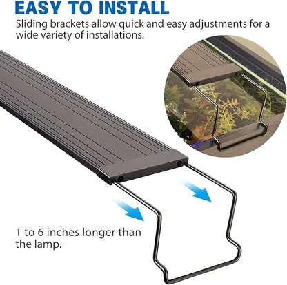 Aquarium LED Light Fish Tank Light (24-30”) Waterrebirth