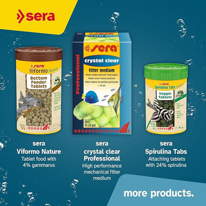 sera Catfish Chips Nature 13.4 oz./0.84lbs | Premium Fish Food for Ancistrus & Plecos | High Fiber | No Dyes & Preservatives | Supports Digestion & Promotes Healthy Growth | Ideal for Bottom Feeders Sera
