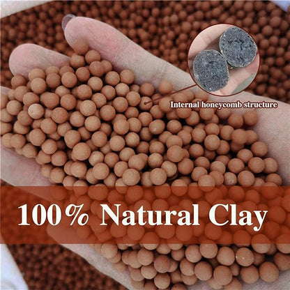 Halatool 6 LB Organic Leca Clay Pebbles for Plants 4mm-16mm Clay Balls 100% Natural Hydroton Leca Balls for Indoor Plants Hydroponic Growing Gardening Orchids Drainage Decoration Aquaponics HALATOOL