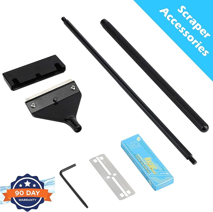 Algae Scraper for Glass Aquariums, Fish Tank Cleaner, Aquarium Algae Scrapers with 10 Stainless Steel Blades. Pronetcus