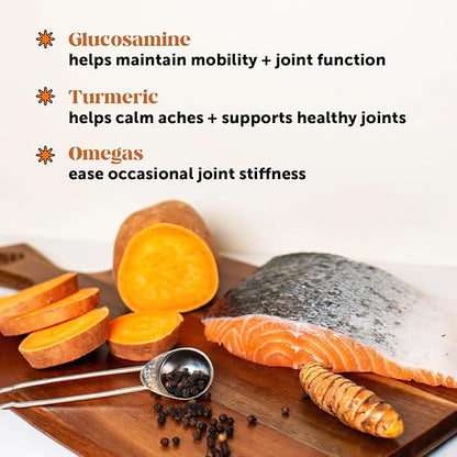 Pet Honesty Hip & Joint Health - Glucosamine for Dogs Soft Chews, Joint Supplement for Dogs with Glucosamine Chondroitin, Fish Oil, MSM, Turmeric, Advanced Pet Joint Support and Mobility (Bacon 90 Ct) PetHonesty