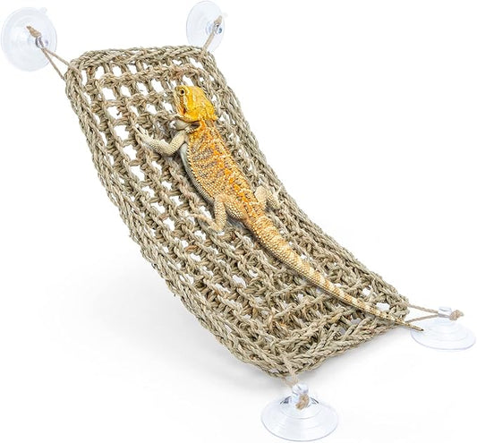 Niteangel Bearded Dragon Hammock Reptile Lounger for Chameleon, Lizards, Gecko, Snakes, Lguana Reptiles, Tortoises (Rectangle 16'' x 8'') Niteangel