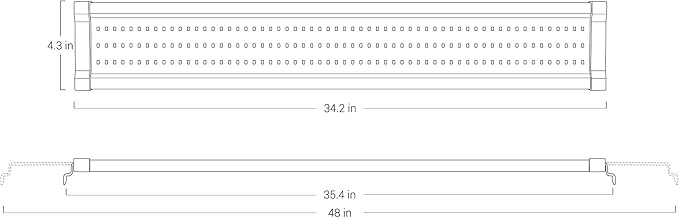 NICREW ClassicLED Gen 2 Aquarium Light, 32 Watts, Dimmable LED Fish Tank Light with 2-Channel Control, White and Blue LEDs, Size 36 to 48 Inch NICREW