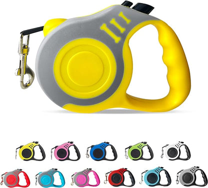 Retractable Dog Leash Automatic Telescopic Tractor Dog Tape, Pet Tape 10/16 FT Durable and Convenient, with Non-Slip Handle, Suitable for Small and Medium-Sized Dogs LIEVUIKEN