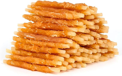 MON2SUN Rawhide Free Dog Treats Chicken Wrapped Cod Sticks for Small Dogs Healthy Training Treats Soft Dog Snacks (31.75 Ounce -Pack of 1) - PAWPICO