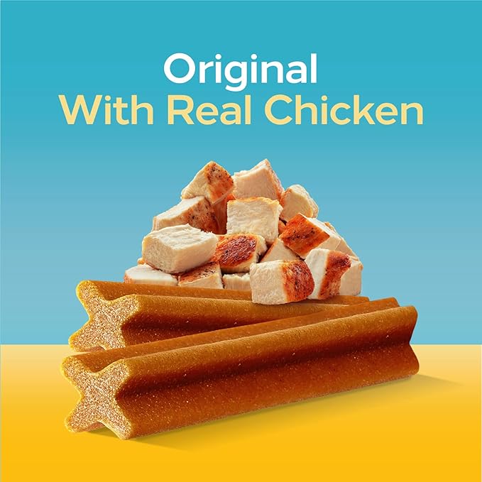 PEDIGREE DENTASTIX Large Dog Dental Treats Beef Flavor Dental Bones, 7 Count (Pack of 14) Pedigree