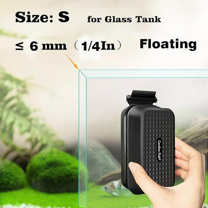 Carefree Fish Aquarium Small Magnetic Cleaner for Glass Fish Tank Magnet Brush Algae Scrapers (Floating) Bewatermyfriend