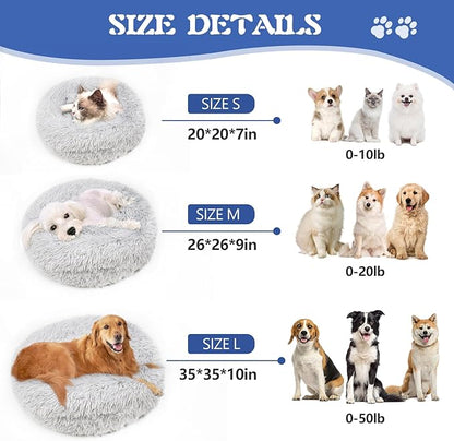 ShinHye Small Dog Bed Cat Bed Dog Bed with Blanket Plush Fluffy Hooded Dog Bed, Small Dog beds with Cover Cozy for Indoor Cats, Blanket Dog Beds Calm Anti-nxiety Dog Bed Washable - PAWPICO