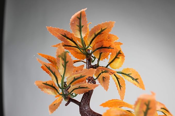 Penn-PLAX Deco-Replicas Bonsai Tree Aquarium Decoration – Orange – Safe for Freshwater and Saltwater Fish Tanks – 8” Height Penn-Plax