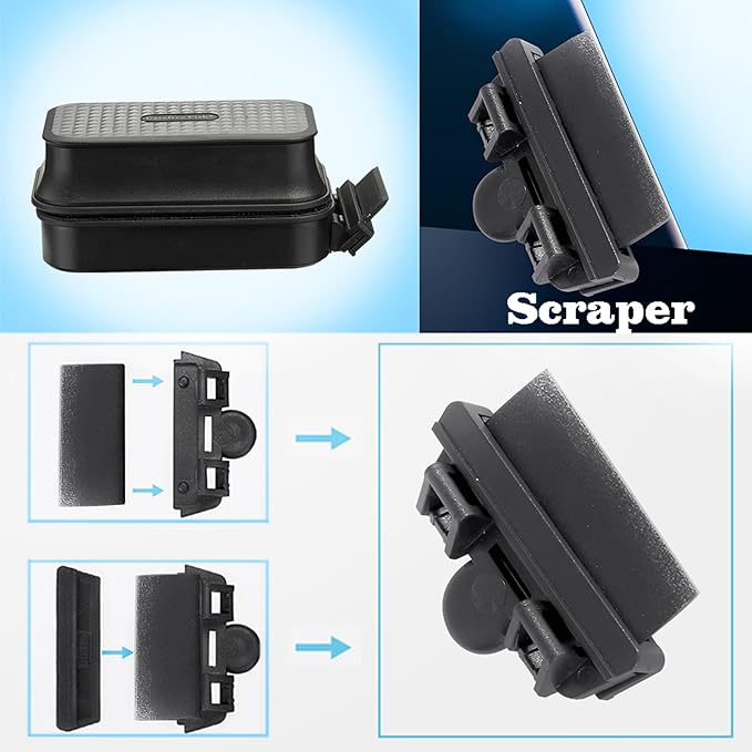 Carefree Fish Aquarium Small Magnetic Cleaner for Glass Fish Tank Magnet Brush Algae Scrapers (Floating) Bewatermyfriend