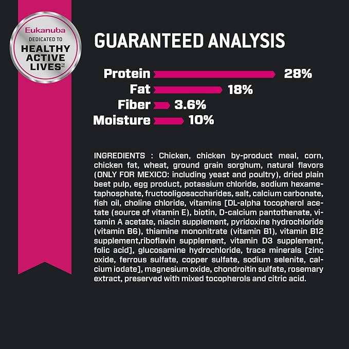 Eukanuba Adult Small Breed Dry Dog Food, 28 lb - PAWPICO