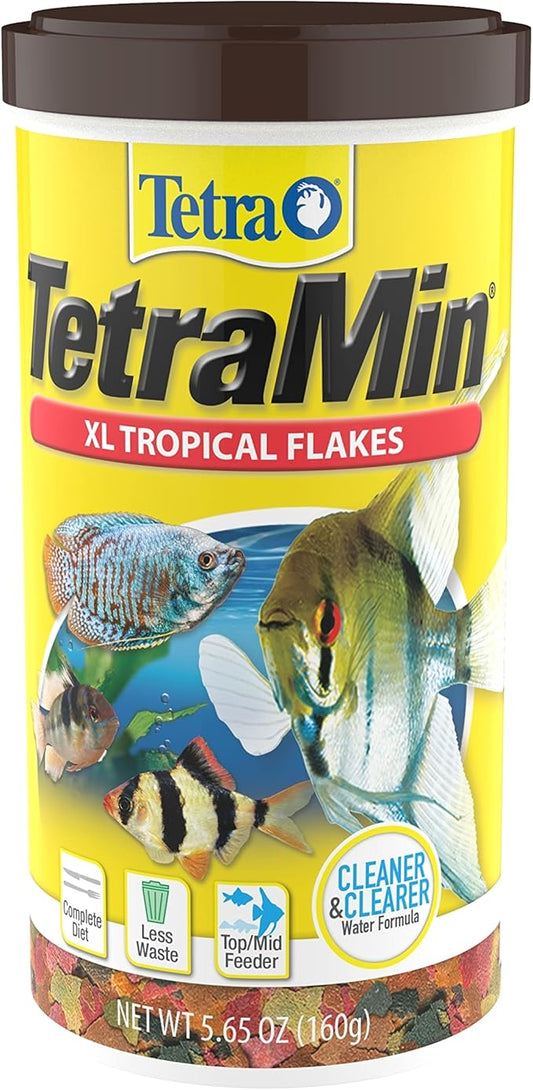 Tetra 16155 Min Large Tropical Flakes For Top/Mid Feeders, 5.65-Ounce Tetra