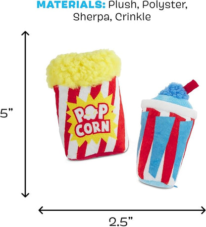 Barkbox Movie Bites Dog Toy Bundle – Squeaky Dog Toys – Plush Dog Toys – Puppy and Pet Toys for Small Dogs - PAWPICO