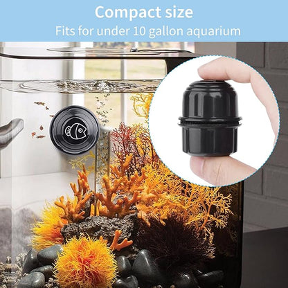 Pawfly Aquarium Magnetic Brush for Glass Fish Tanks 1.5 Inch Stain Scrubber Pads Cleaning Tool for 3/5 Inch Thick Fresh & Marine Aquariums up to 10 Gallons (Not for Acrylic & Plastic Tanks) Pawfly