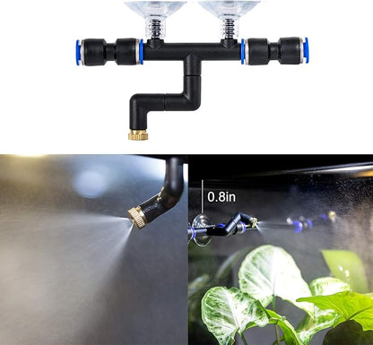 REPTI ZOO 4 Pieces Spray Nozzles Adjustable Fine Misting Water for Reptiles REPTIZOO