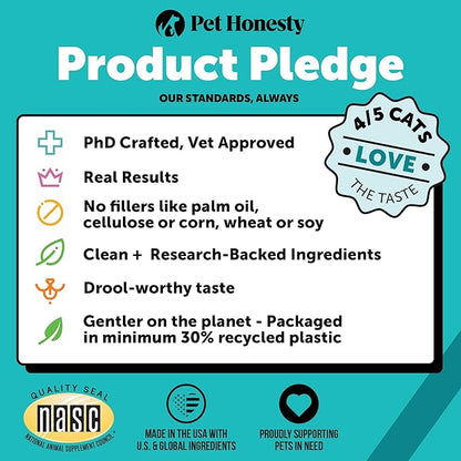 Pet Honesty Calming Chews for Cats - Cat Anxiety Relief + Helps Reduce Stress - Behavioral Support & Promotes Relaxation for Travel, Boarding, Vet Visits, Separation Anxiety - Chicken (30-Day Supply) PetHonesty