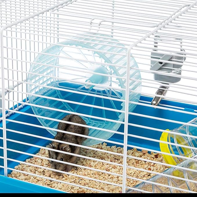 Ferplast Paula Small Hamster Cage | Fun & Interactive Cage Measures Measures 18.11L x 11.61W x 9.6H & Includes All Accessories Ferplast