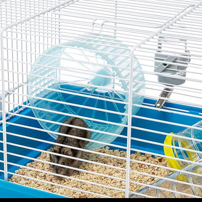 Ferplast Paula Small Hamster Cage | Fun & Interactive Cage Measures Measures 18.11L x 11.61W x 9.6H & Includes All Accessories Ferplast