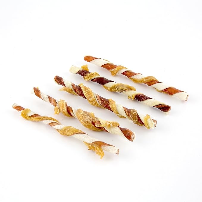 Good 'n' Fun Triple Flavor Twists, Treat Your Dog to Premium Cuts of Real Meat with Rawhide - PAWPICO